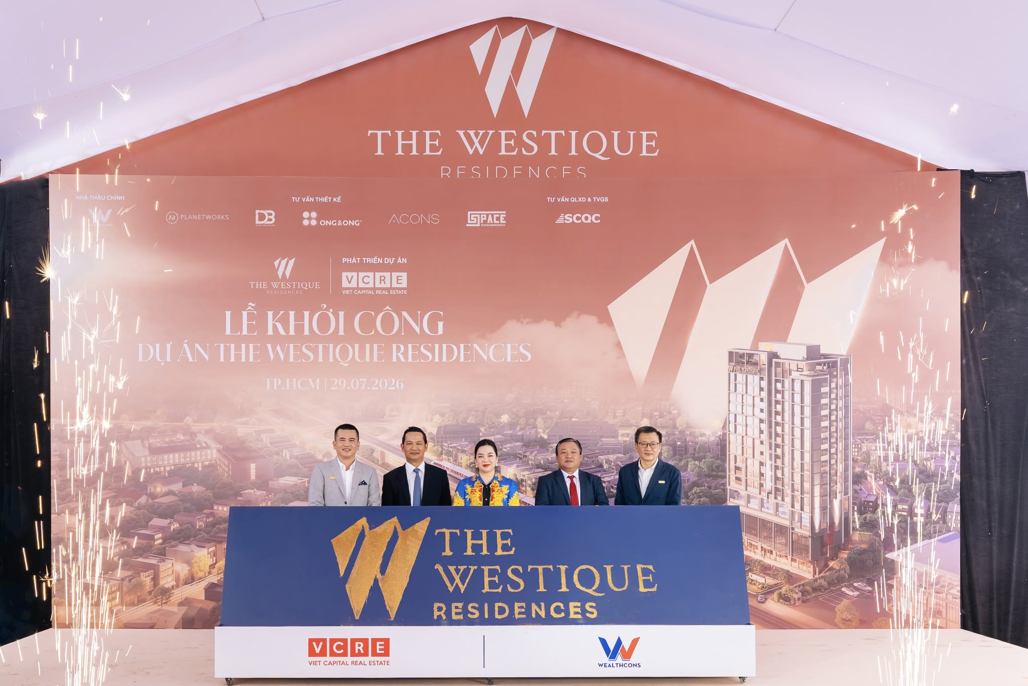 Lễ khởi công The Westique Residences ngày 29 tháng 7 năm 2026